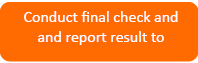 Conduct final check and and report result to 